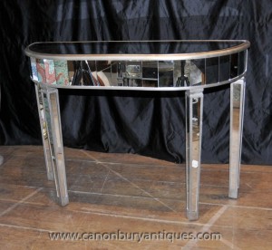 Art Deco Mirrored Console Table Mirror Furniture
