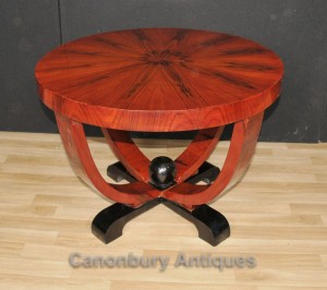Art Deco Round Side Table Rosewood Coffee Tables Vintage Furniture