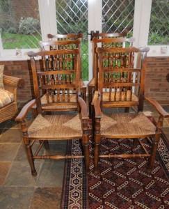 Set 6 Spindleback Kitchen Dining Chairs Spindle