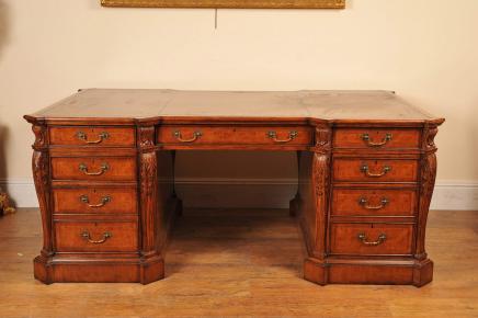 Walnut Victorian Partners Desk