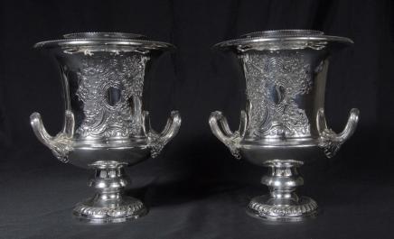 Enfriadores de plata Plata Vino Champagne Cubos Enfriadores de plata Plata Vino Champagne Cubos