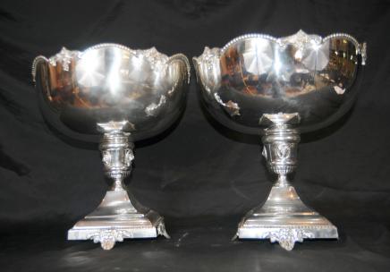 Par de Inglés de plata poncheras Par de Inglés de plata poncheras