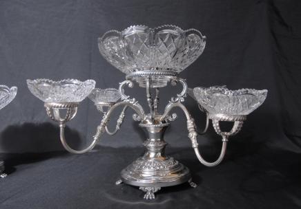 Centro de mesa de Plata Sheffield Centro de mesa de Plata Sheffield