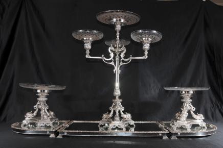 Centro de mesa de plata Plata Centro de mesa de plata Plata