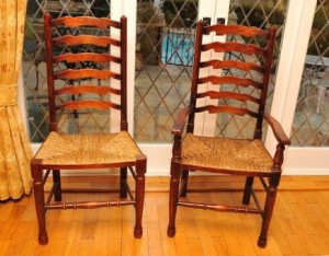 Ladder Oak Voltar Cadeiras ladderback Ladder Oak Voltar Cadeiras ladderback