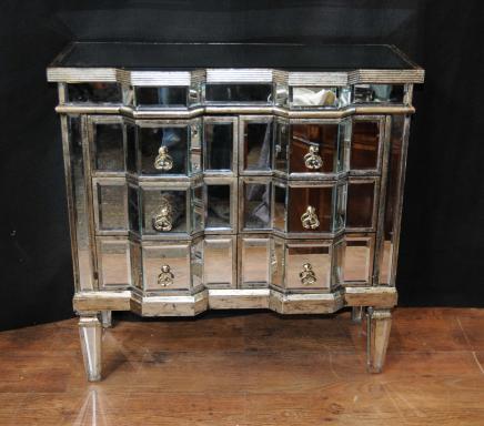 Art Deco Mirror Chest Drawers Mirrored Furniture Chests Cabinet