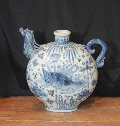 Nanking Porcelain Chinese Pottery Jug Urn Medallion Vase Nanking Porcelain Chinese Pottery Jug Urn Medallion Vase