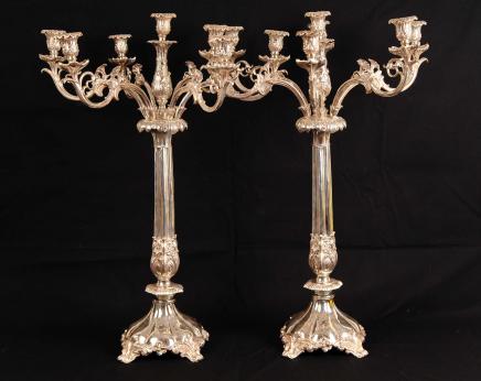 PAIR SILVER PLATE MATTHEW BOULTON CANDELABRAS CANDLE SHEFFIELD PAIR SILVER PLATE MATTHEW BOULTON CANDELABRAS CANDLE SHEFFIELD