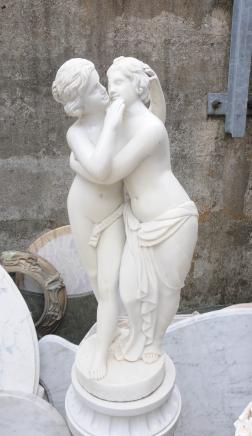 Roman Sapphist Semi nude Female Lovers Statue Roman Sapphist Semi nude Female Lovers Statue