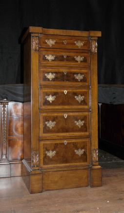Wellington Campaign Chest Desk Secretaire in Walnut