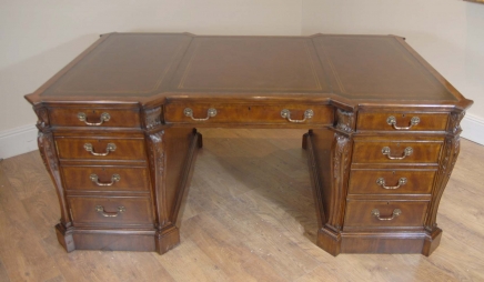 Chippendale Maogany English Partners Desk Desks Office Bureau Writing Chippendale Maogany English Partners Desk Desks Office Bureau Writing