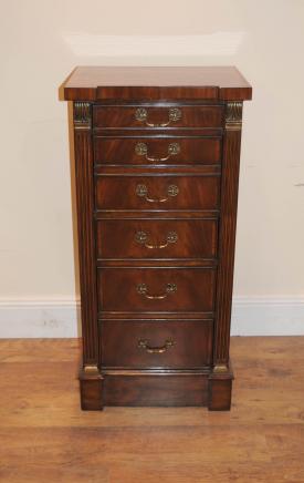 Mahogany Wellington Desk Secretaire Campaign Chest Mahogany Wellington Desk Secretaire Campaign Chest