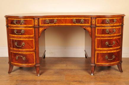 Mahogany Kidney Desk Regency Writing Table Mahogany Kidney Desk Regency Writing Table