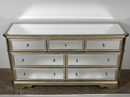 ART DECO MIRRORED DOUBLE COMMODE CHEST DRAWERS ART DECO MIRRORED DOUBLE COMMODE CHEST DRAWERS