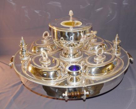 ENGLISH HALLMARK LAZY SUSAN 10 PIECE BAIN MARIE SERVER ENGLISH HALLMARK LAZY SUSAN 10 PIECE BAIN MARIE SERVER