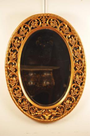English Regency Rococo Gilt Pier Mirror English Regency Rococo Gilt Pier Mirror