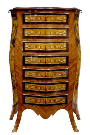 French Empire Bombe Chest Drawers Commode Tall Boy Chests French Empire Bombe Chest Drawers Commode Tall Boy Chests