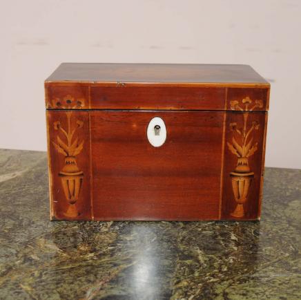 Regency Inlay Tea Caddy Box Caddies Jewellery Regency Inlay Tea Caddy Box Caddies Jewellery