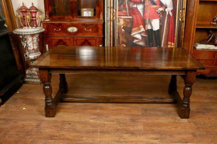 Erweitern von Oak Refektoriumstisch Farmhouse Dining Table Erweitern von Oak Refektoriumstisch Farmhouse Dining Table