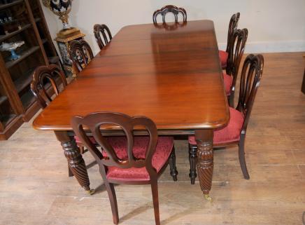 Viktorianischen Balloon Zurück Stuhl Tisch Dining Suite Set Mahagoni Viktorianischen Balloon Zurück Stuhl Tisch Dining Suite Set Mahagoni