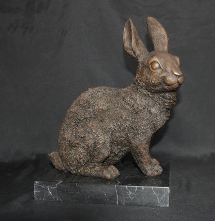 English Bronze Casting Rabbit Hare Animals English Bronze Casting Rabbit Hare Animals