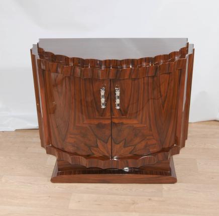 Art Deco Cabinet Commode Chest Crinkle Inlay 1920s Design Art Deco Cabinet Commode Chest Crinkle Inlay 1920s Design