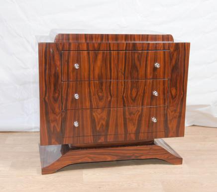 Art Deco Rosewood Chest Drawers Commode Cabinet Furniture