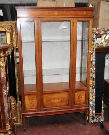Sheraton Regency Display Cabinet Bookcase Bijouterie Inlay