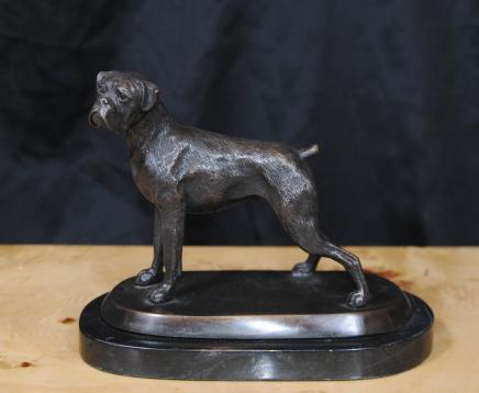 Bronze English Bull Dog Statue Dogs Canine Art