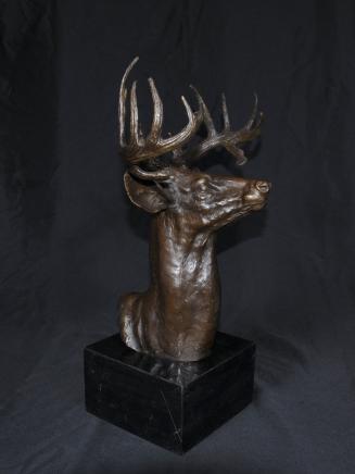 Bronze Scottish Stag Bust Stags Deer Moose Elk
