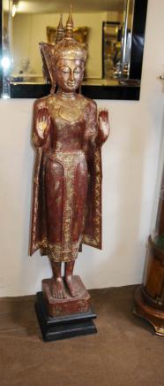 XL Carved Burmese Buddha Statue Buddhist Art Buddhism