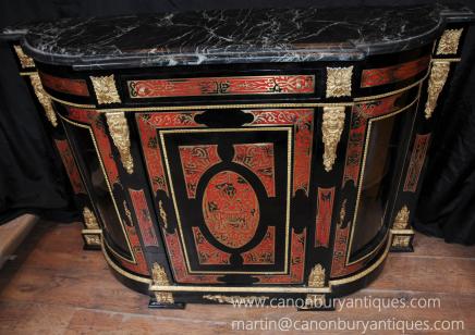 Französisch Boulle Inlay Credenza Sideboard Louis XV Möbel