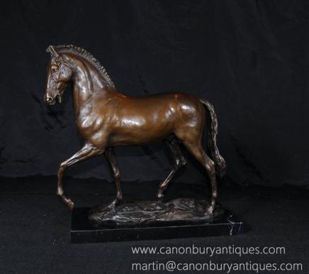 Französisch Bronze Horse Unterzeichnet Mene Statue Casting Tiere