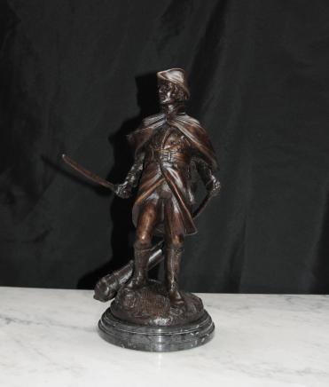 Französisch Bronze Statue Soldat Military Casting