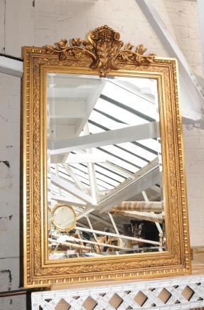 Große georgischen Gilt Pier Mirror Glass Spiegel