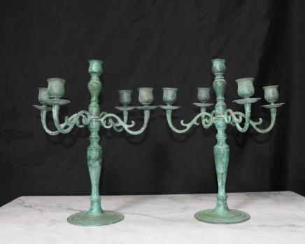 Pair viktorianischen Bronze Kerzenleuchter Kerzenleuchter Pair viktorianischen Bronze Kerzenleuchter Kerzenleuchter