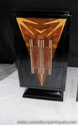 Art Deco lacca Cocktail Drinks Cabinet 1920 Mobili