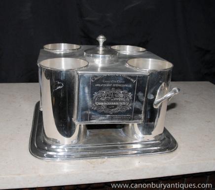 Francese del piatto d'argento Wine Cooler Bucket Champagne