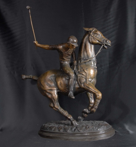 Inglese Bronze Polo Player & Horse Casting Statua Inglese Bronze Polo Player & Horse Casting Statua