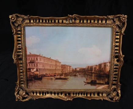 Italiana della pittura a olio di Venezia Paesaggio Canaletto veneziano Art