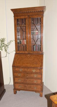 Noce Victorian Segretario Biblioteca Ufficio Gabinetto Desk Noce Victorian Segretario Biblioteca Ufficio Gabinetto Desk