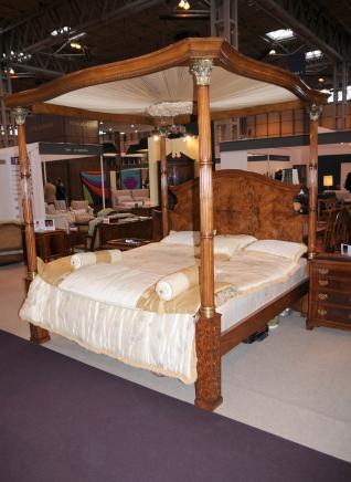 Regency noce queen size letto a baldacchino Mobili Camera Da Letto Regency noce queen size letto a baldacchino Mobili Camera Da Letto