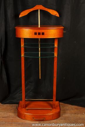 Art Deco Valet Stand Butler Satinwood Art Deco Valet Stand Butler Satinwood