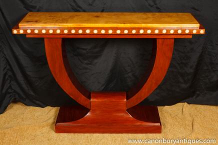 1920 Art Deco U Console Table Salle Tables Meubles Intérieurs 1920 Art Deco U Console Table Salle Tables Meubles Intérieurs