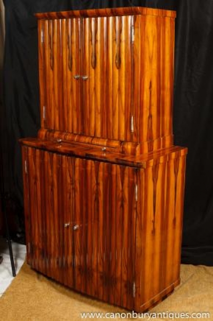 Art Deco Cocktail Drinks Cabinet meubles des années 1920 Art Deco Cocktail Drinks Cabinet meubles des années 1920