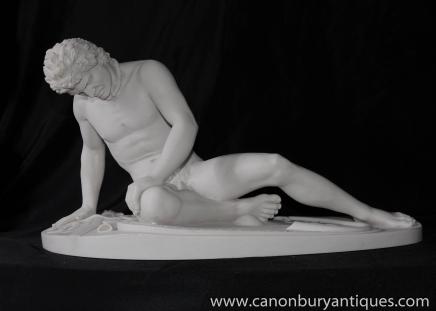 Italien pierre nudité masculine Statue soldat blessé mythe romain