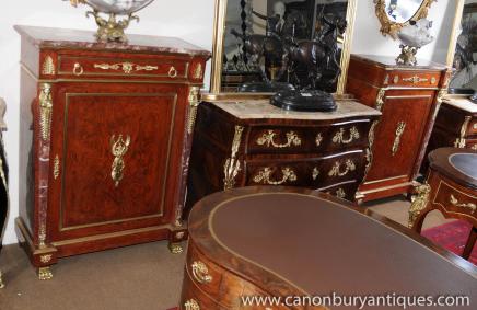 Pair Reich Kingwood Credenzas Kommoden Sideboards Französisch Möbel