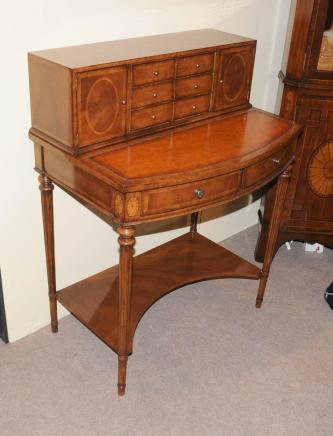 Regency Bonheur Du Jour Schreibtisch Schreibtisch Schrank Nussbaum