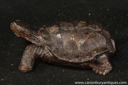 Bronze Tortoise Statue Casting English Turtle Figurine Bronze Tortoise Statue Casting English Turtle Figurine