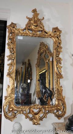 French Rococo Gilt Pier Mirror Large Mirrors 